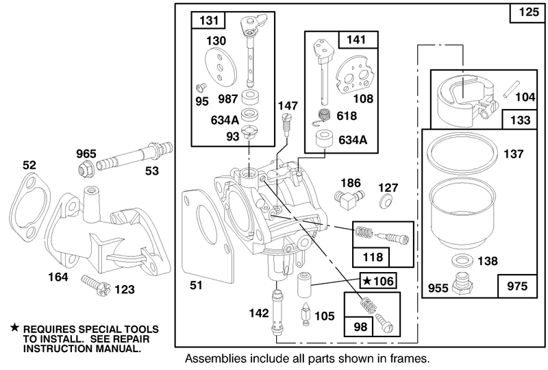 Engine Briggs and Stratton Model 28m707 0127 01