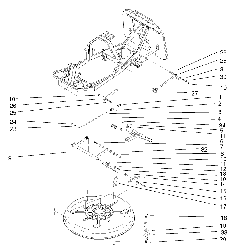 Deck Suspension Assembly