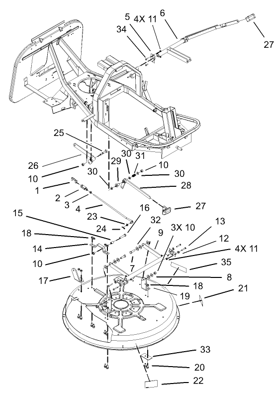 Deck Suspension Assembly