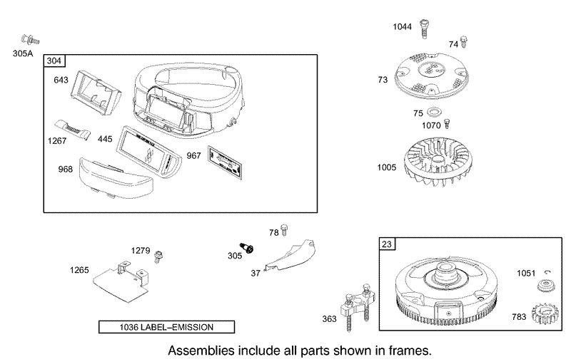 Blower Housing Assembly Briggs and Stratton 31G777 0121 E1