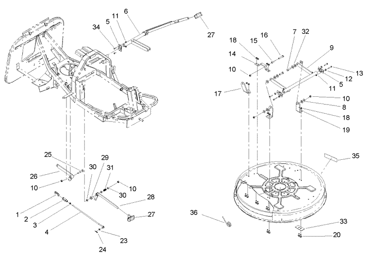 Deck Suspension Assembly