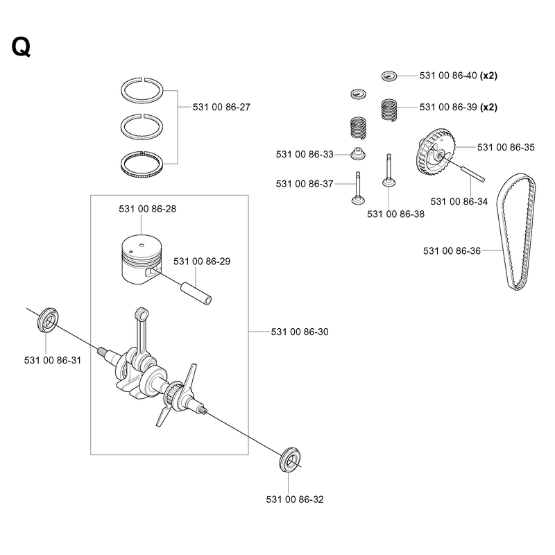 PISTON AND CRANKSHAFT