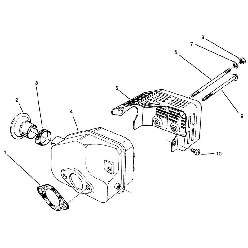 Muffler Assembly Model No 47pr4-7