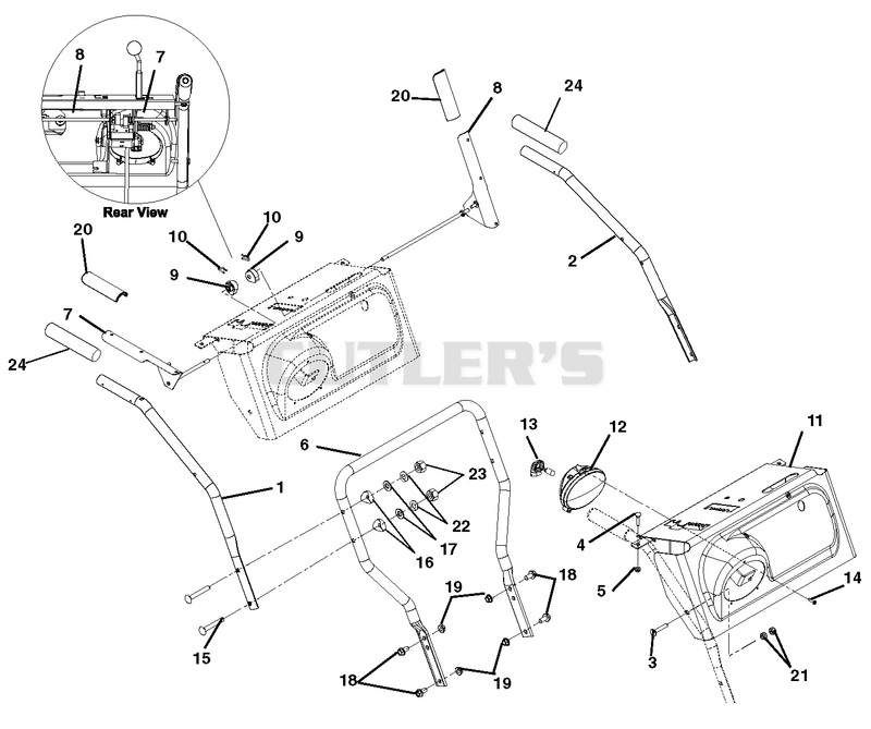 Handlebars, Levers And Dash Panel
