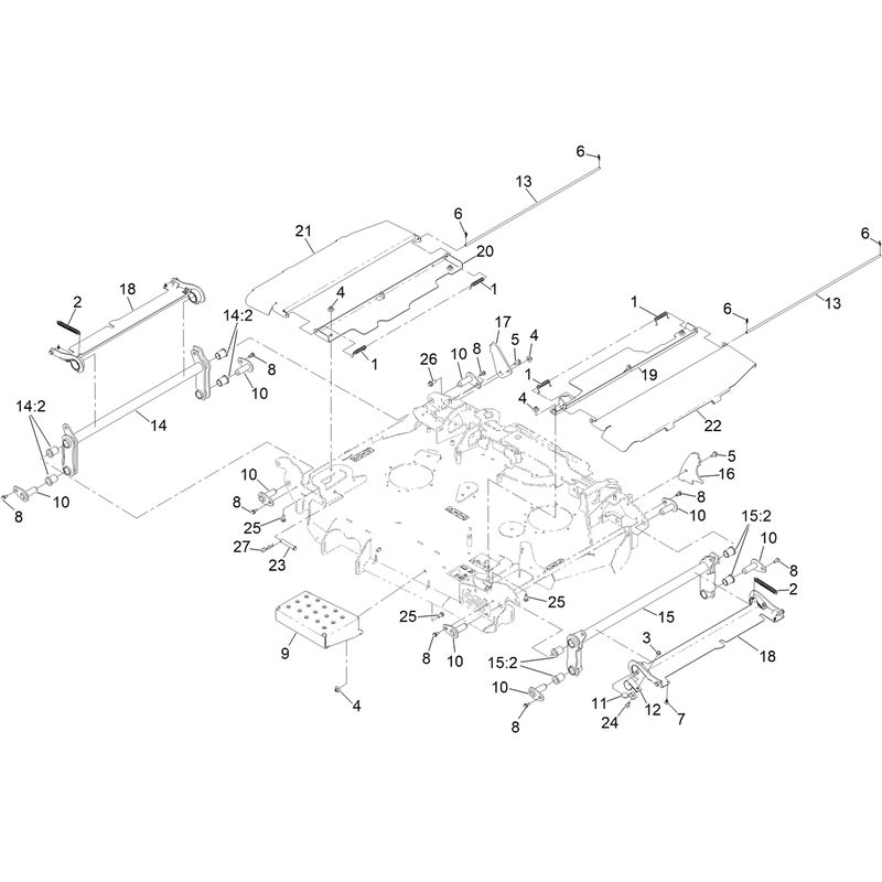 Deck Fold Assembly