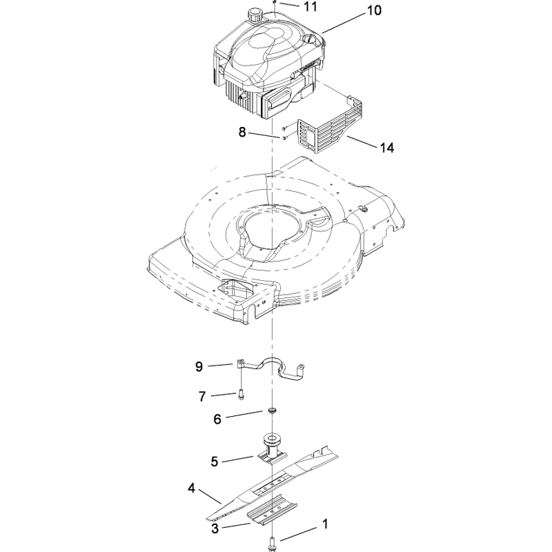 Engine and Blade Assembly