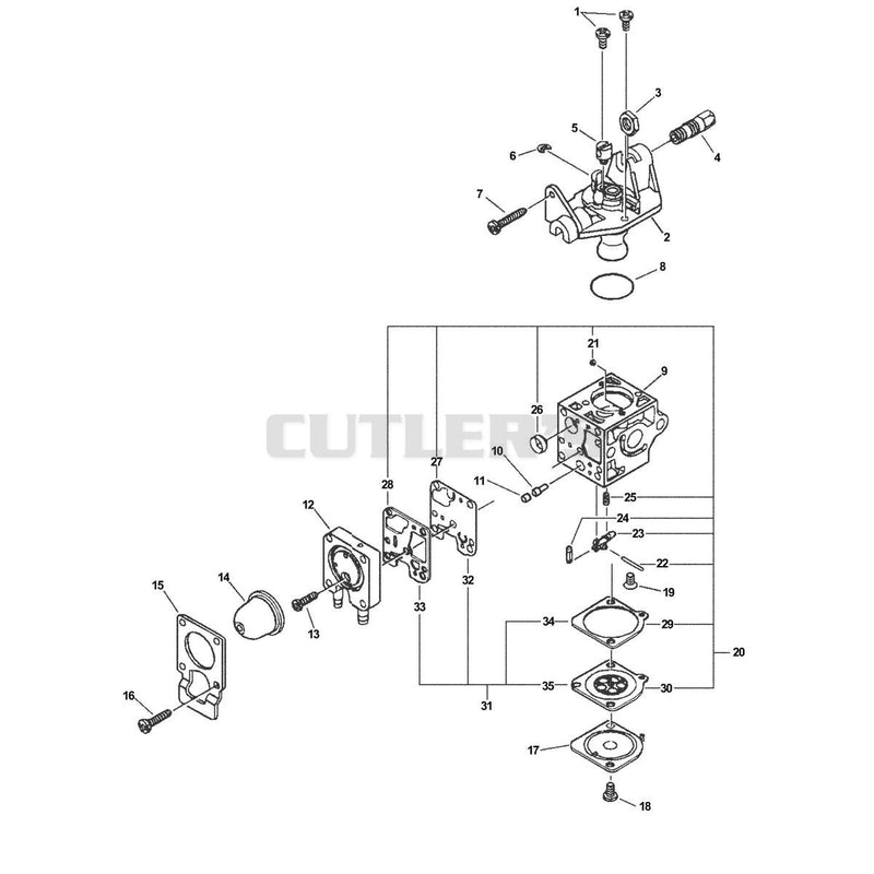 Carburetor - RB-K70 05009339 - 05999999