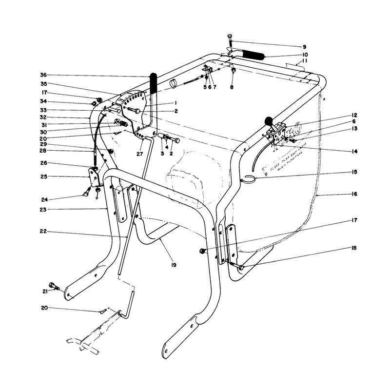 Controls and Handle Assembly Model 62923