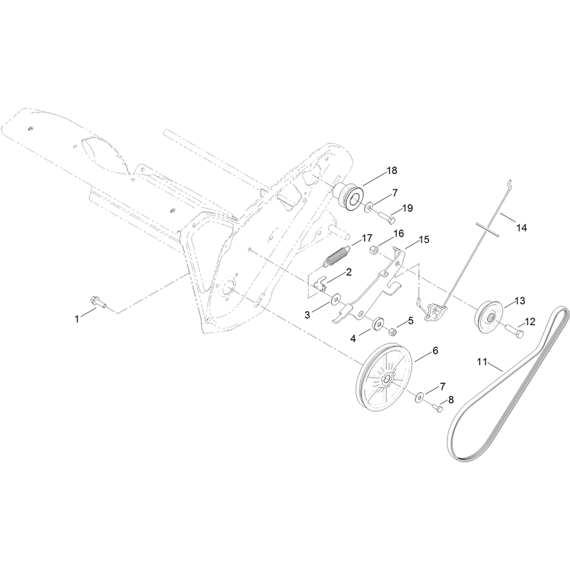 Cluch Cable and Belt Drive Assembly