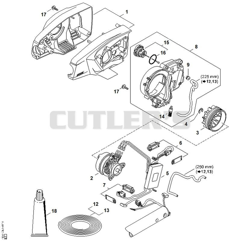 Motor housing, Electric motor, Oil tank