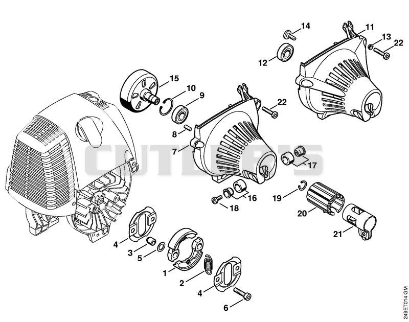 Clutch, Fan housing