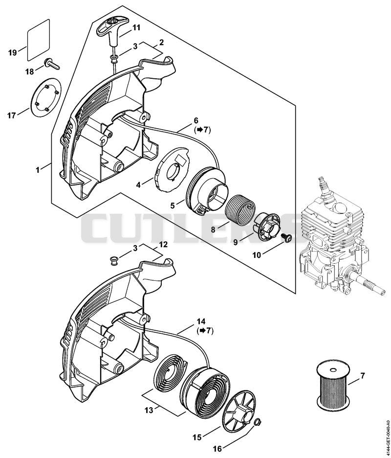 Rewind starter ErgoStart/Easy2Start