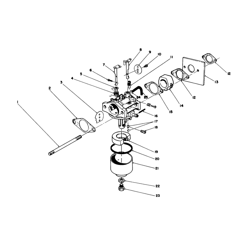 Carburetor Assembly Engine No 47ph7
