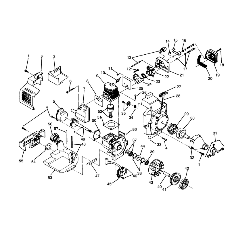 Engine Assembly Model No. 51638 & 51653