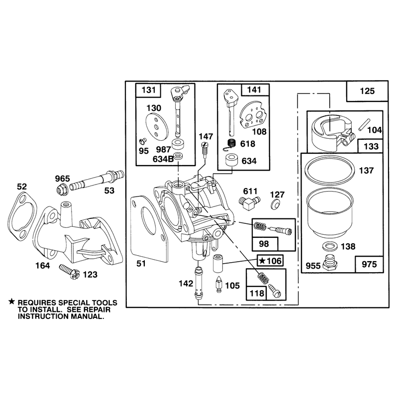 Engine Briggs and Stratton Model 283707-0156-01