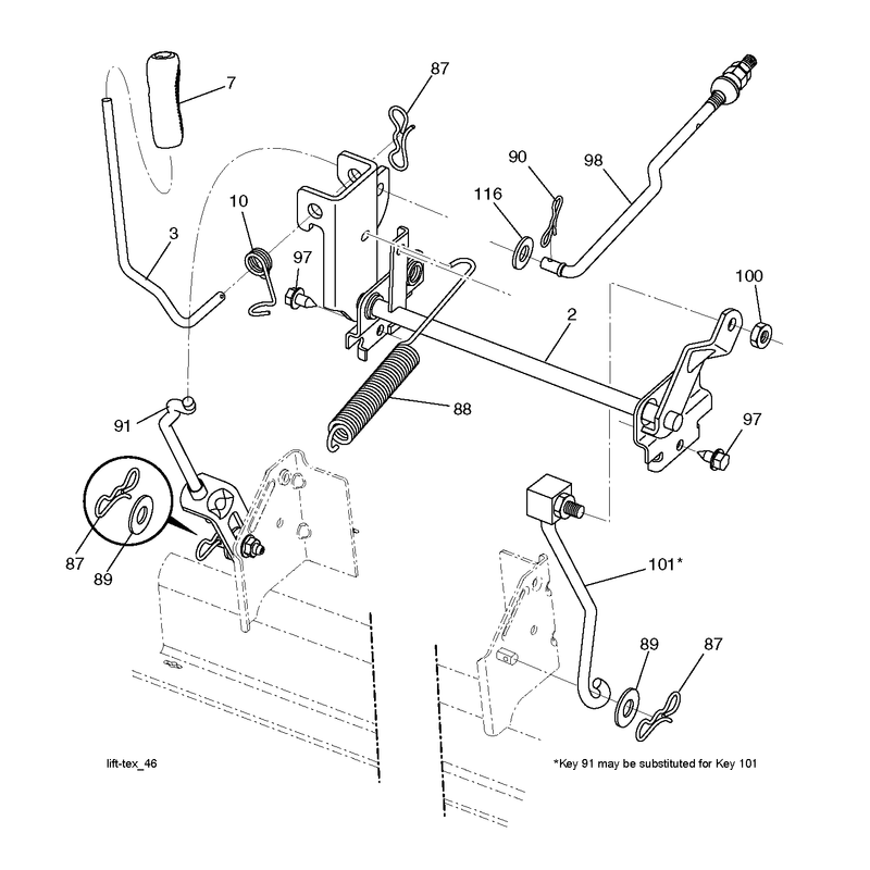MOWER LIFT / DECK LIFT