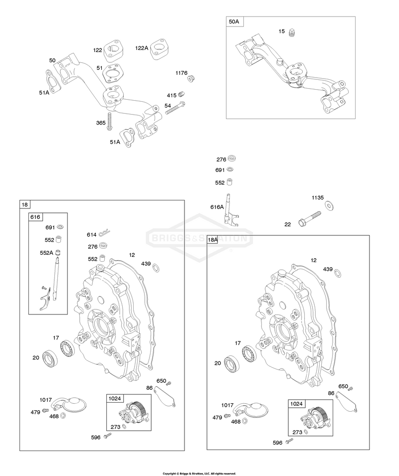 Crankcase Cover/Sump, Intake Manifold