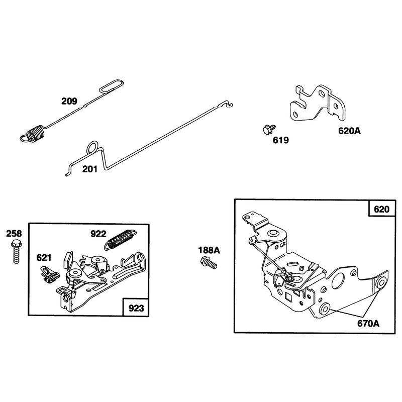 Engine Briggs and Stratton Model 127702-0645-01