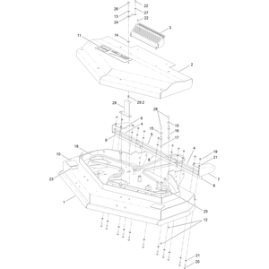 48 Inch Deck and Cover Assembly