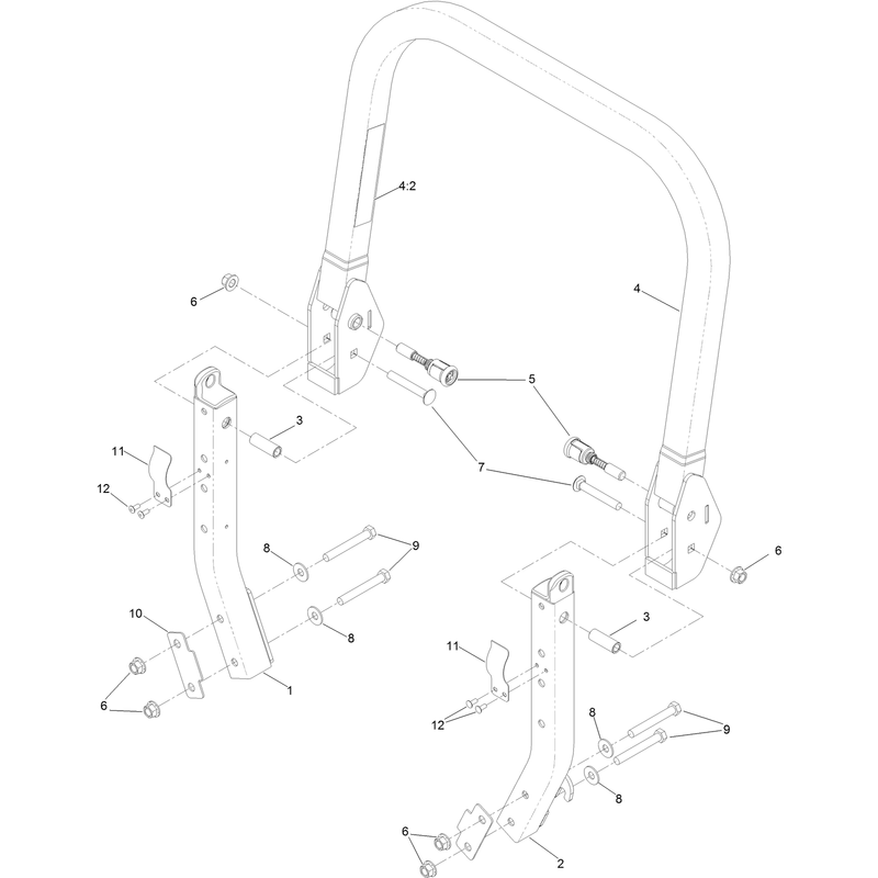 Roll Over Protection System Assembly No 135-5927
