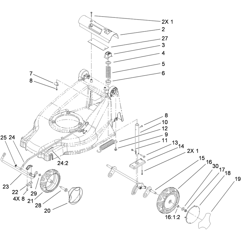 Height of Cut and Wheel Assembly