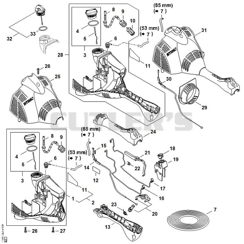 Engine housing (Loop handle)