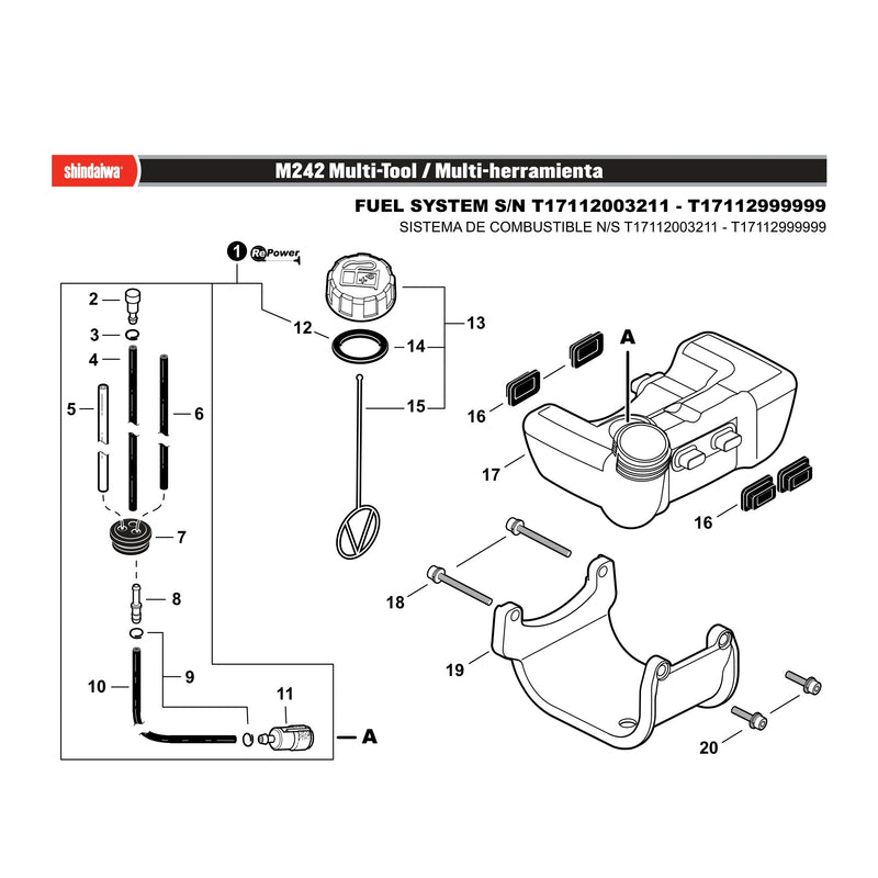 FUEL SYSTEM S/N T17112003211 - T17112999999