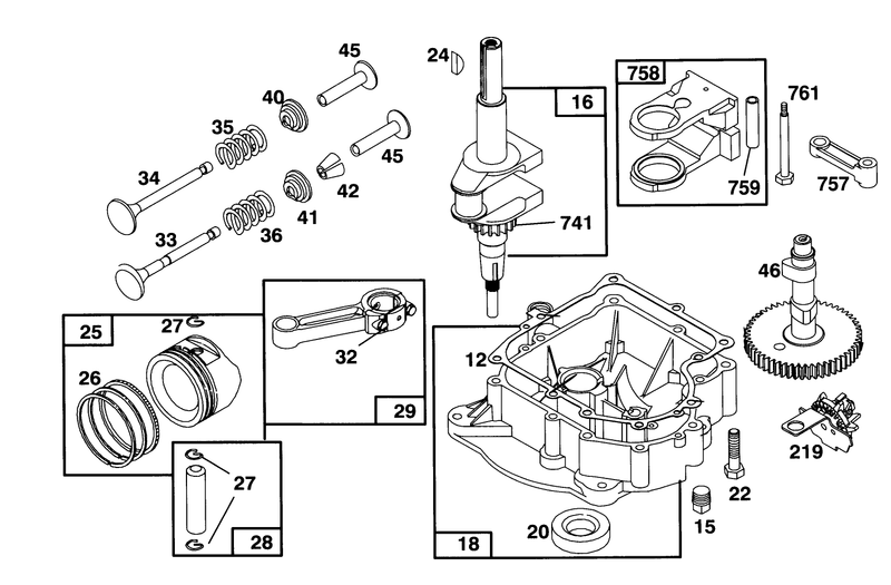Engine Briggs and Stratton Model 283707 0156 01