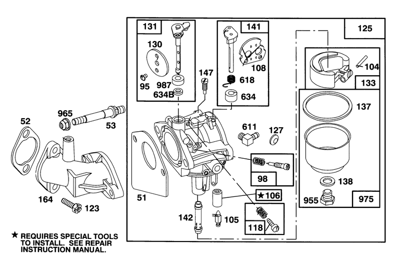 Engine Briggs and Stratton Model 283707 0156 01