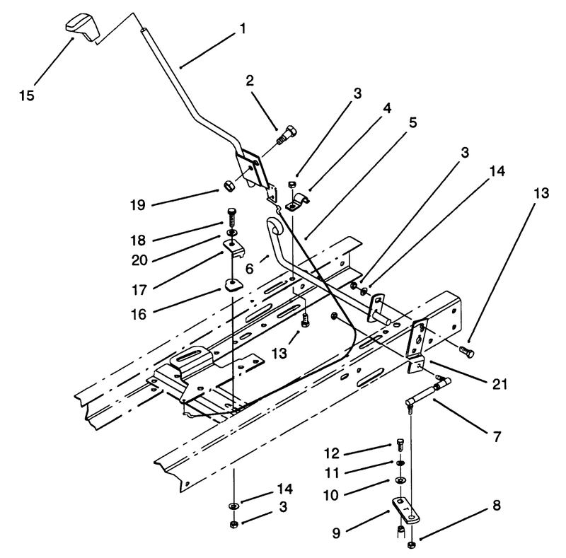 Shift Assembly serial No 3901529 and Upmodel No 71140serial No 3900900 and Upmodel No 71200
