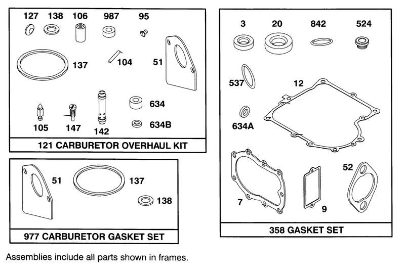 Engine Briggs and Stratton Model 283707 0156 01