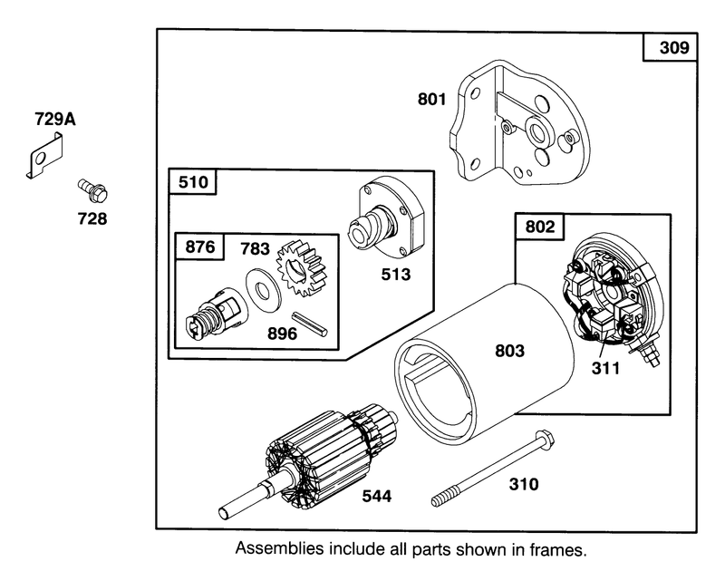 Engine Briggs and Stratton Model 283707 0156 01