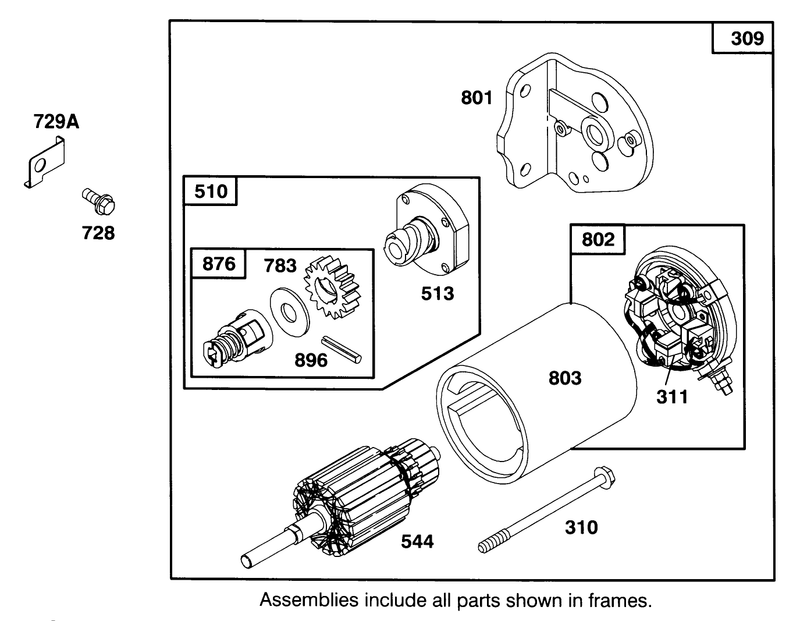 Engine Briggs and Stratton Model 286707 0452 01
