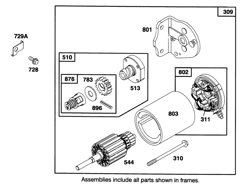 Engine Briggs and Stratton Model 283707 0156 01