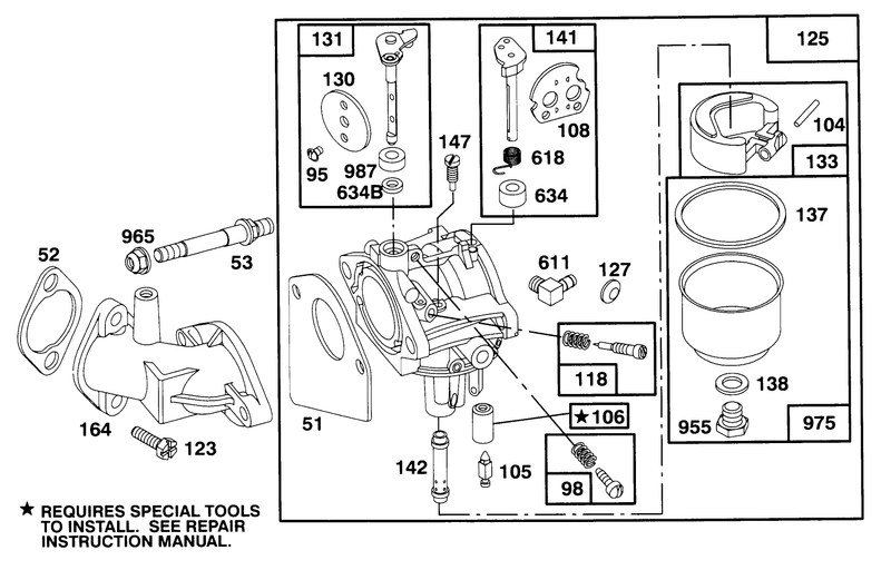 Engine Briggs and Stratton Model 282707 0119 01