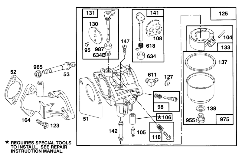 Engine Briggs and Stratton Model 283707 0156 01