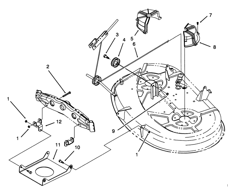 Cable and Cover Assembly 38in Cutting Unit