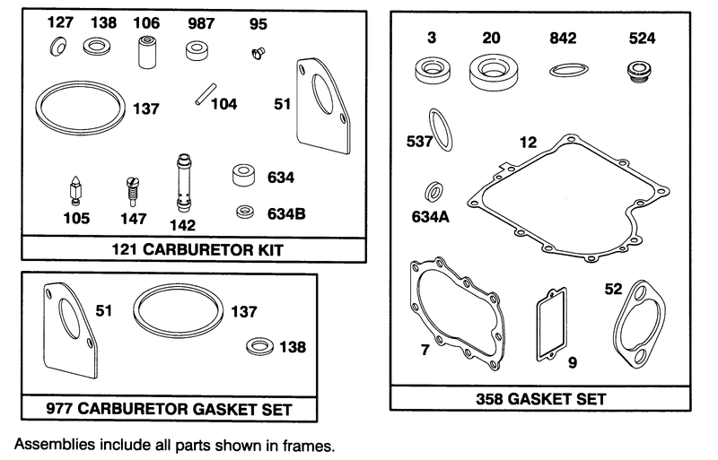 Engine Briggs and Stratton Model 286707 0453 01