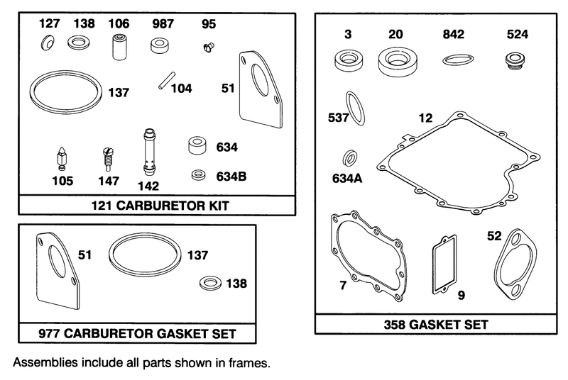 Engine Briggs and Stratton Model 286707 0453 01