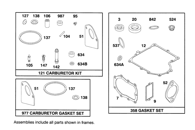 Engine Briggs and Stratton Model 286707 0453 01