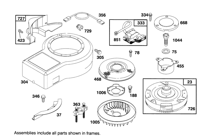 Engine Briggs and Stratton Model 286707 0453 01