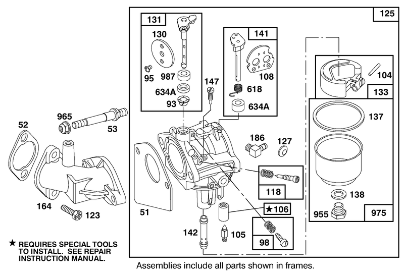 Engine Briggs and Stratton Model 28m707 0127 01