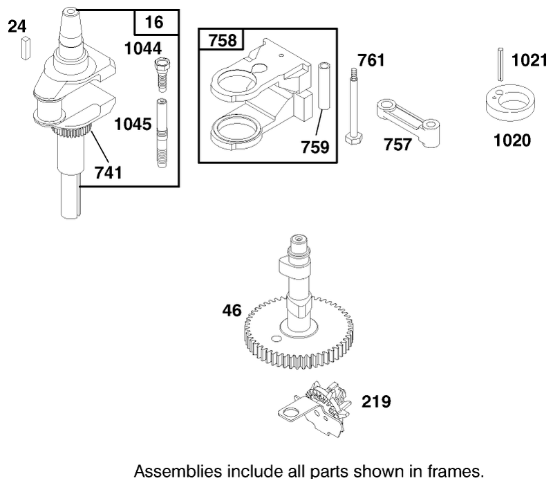 Engine Briggs and Stratton Model 28m707 0127 01