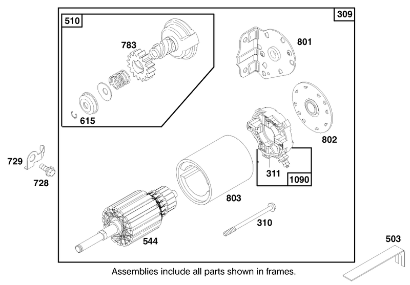 Engine Briggs and Stratton Model 28m707 0127 01