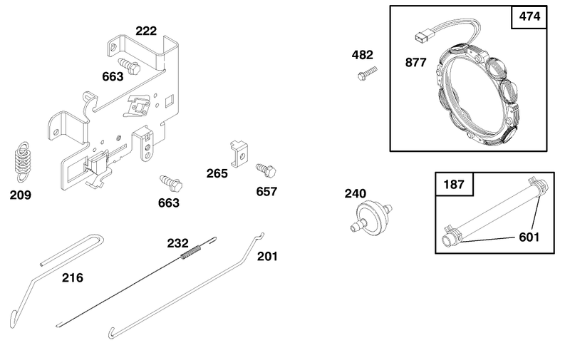 Engine Briggs and Stratton Model 282707 0119 01