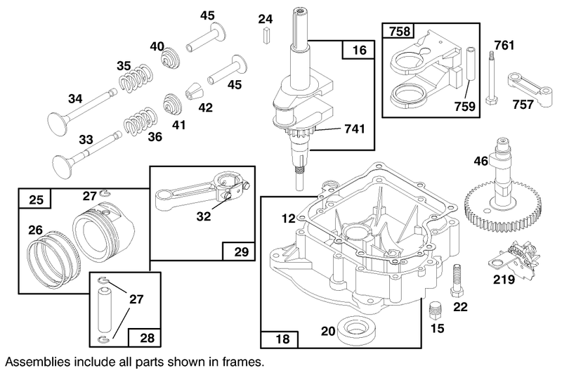 Engine Briggs and Stratton Model 282707 0119 01