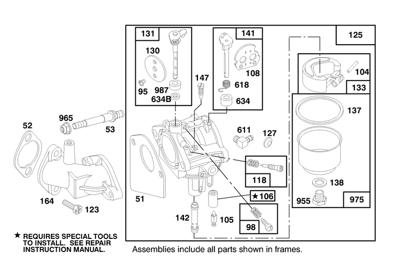 Engine Briggs and Stratton Model 282707 0119 01
