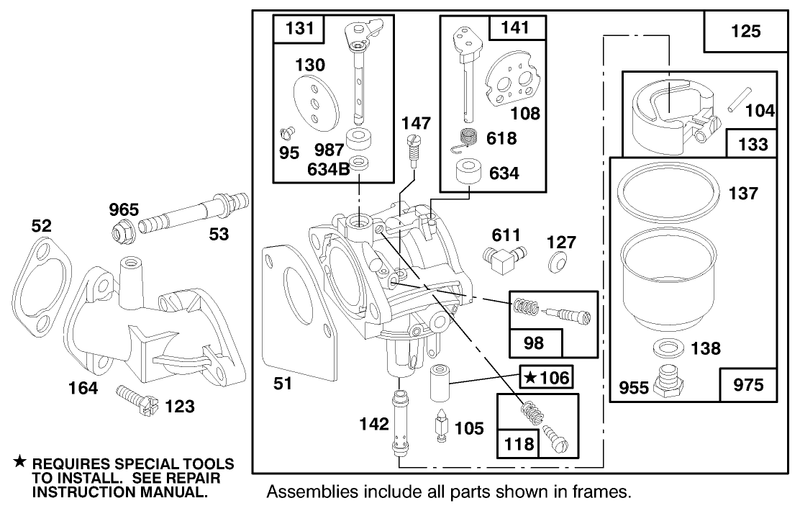 Engine Briggs and Stratton Model 283707 0156 01