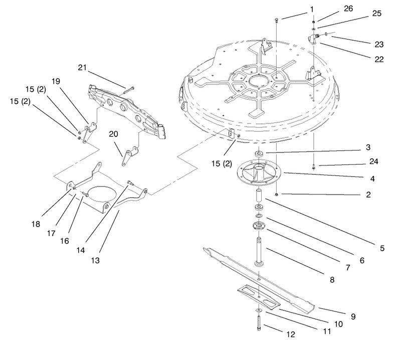 Spindle and Blade Assembly