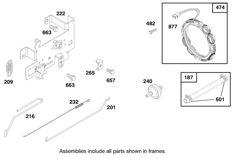 Engine Briggs and Stratton Model 283707 0156 01